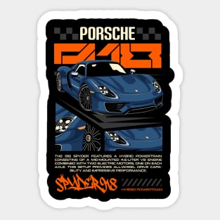 Luxury 918 Porsche Sticker